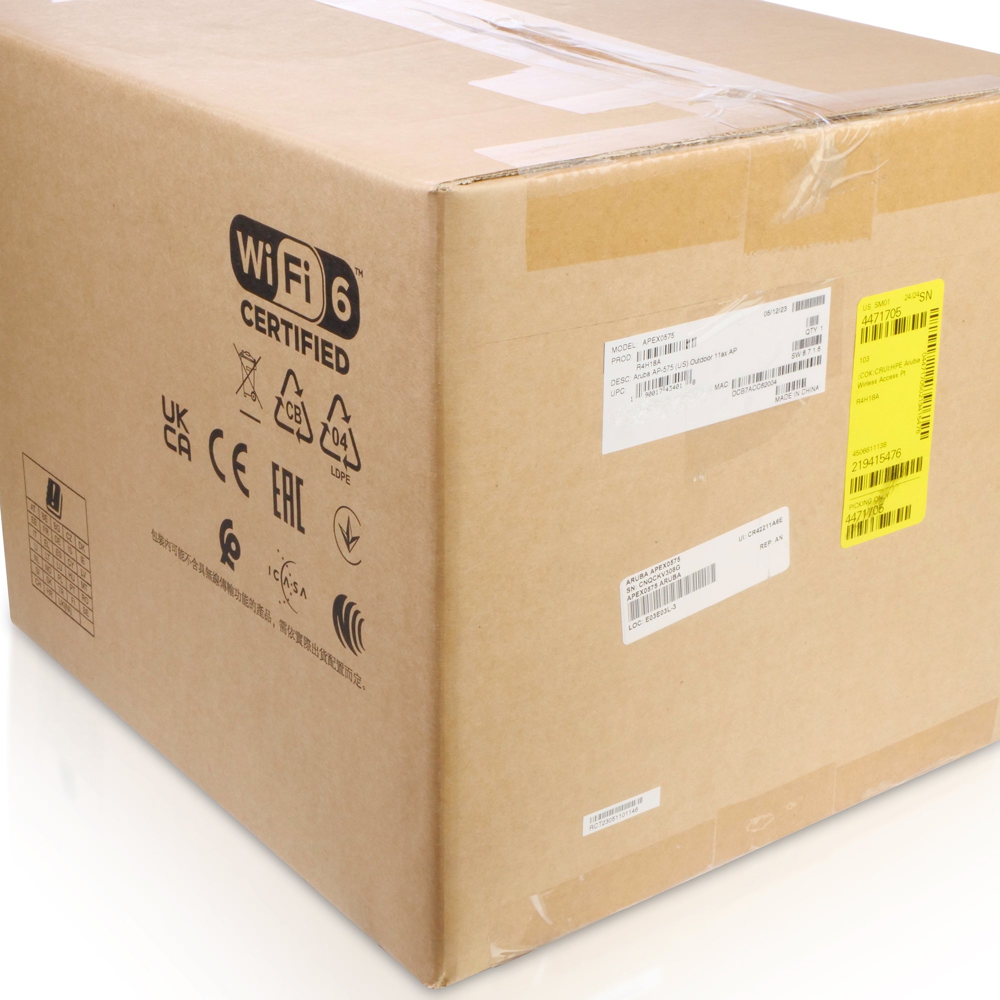 HPE Aruba AP-577 APEX0577 Wi-Fi 6 802.11ax Dual Radio Directional Outdoor Access Point w/Outdoor Mounting Kit (AP-270-MNT-H3)