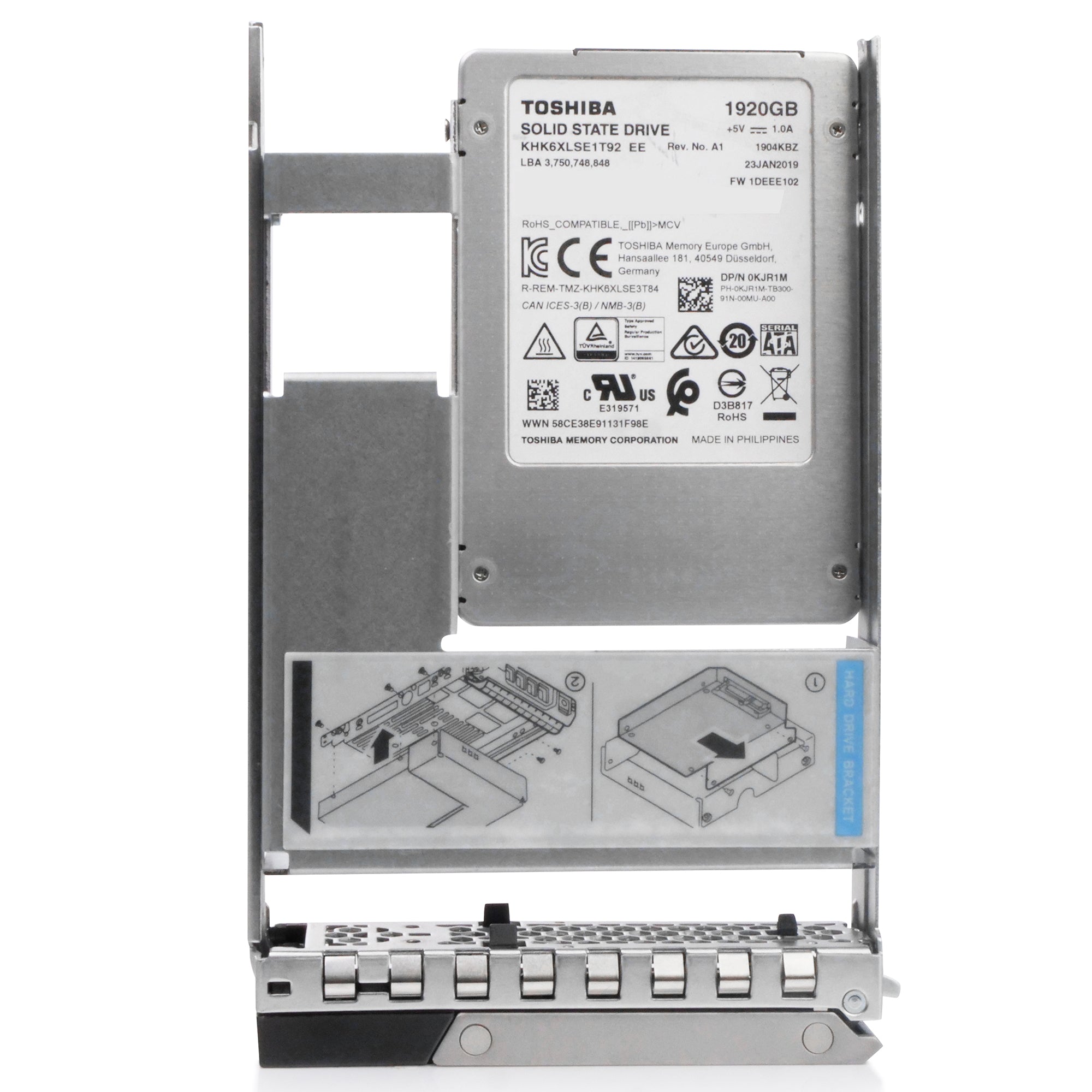 Dell G14 0KJR1M 1.92TB 0.6 DWPD SATA SATA 3D TLC Hybrid 3.5in Refurbished SSD