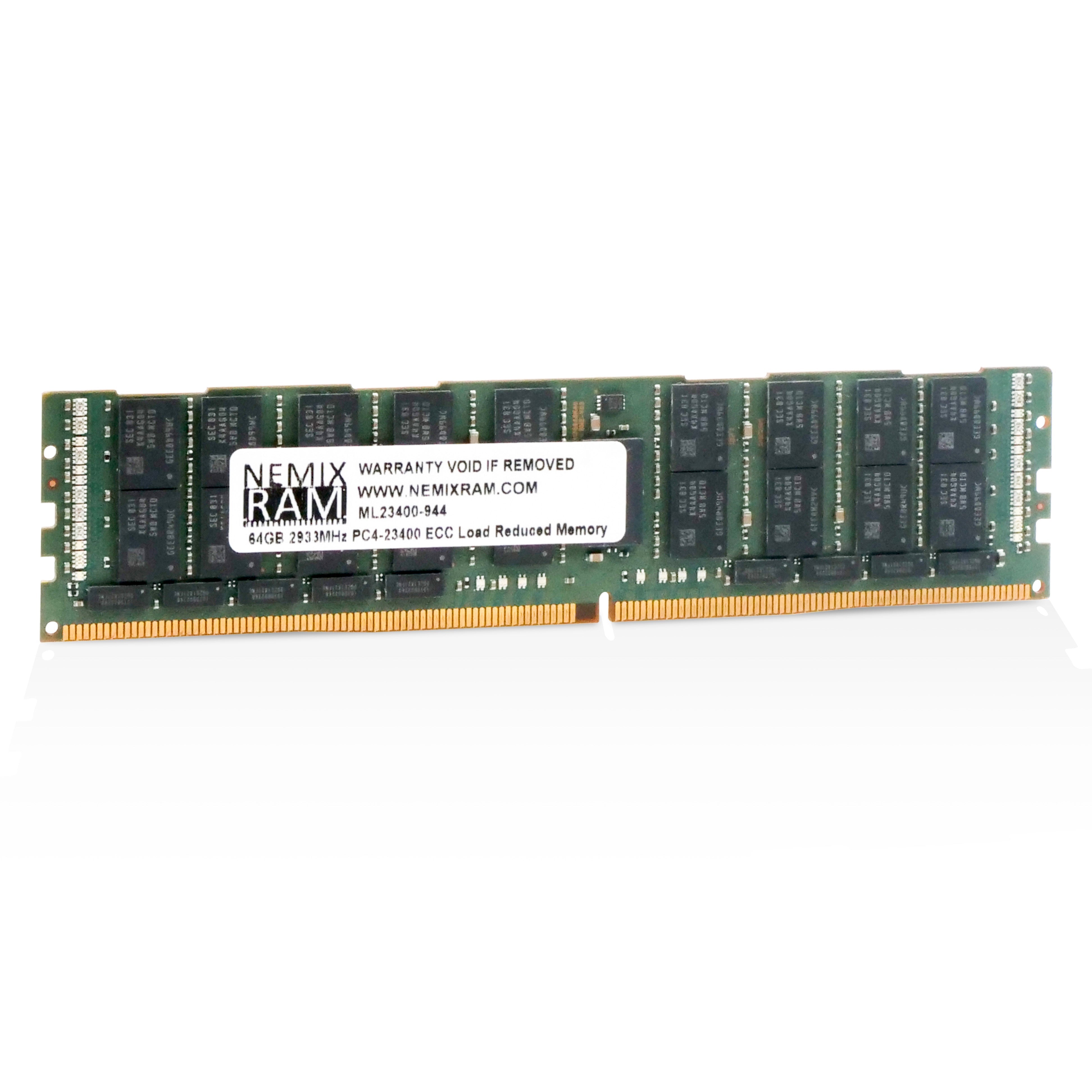 Nemix ML23400-944 64GB DDR4 2933MHz LRDIMM ECC Server RAM (PC4-23400) Refurbished