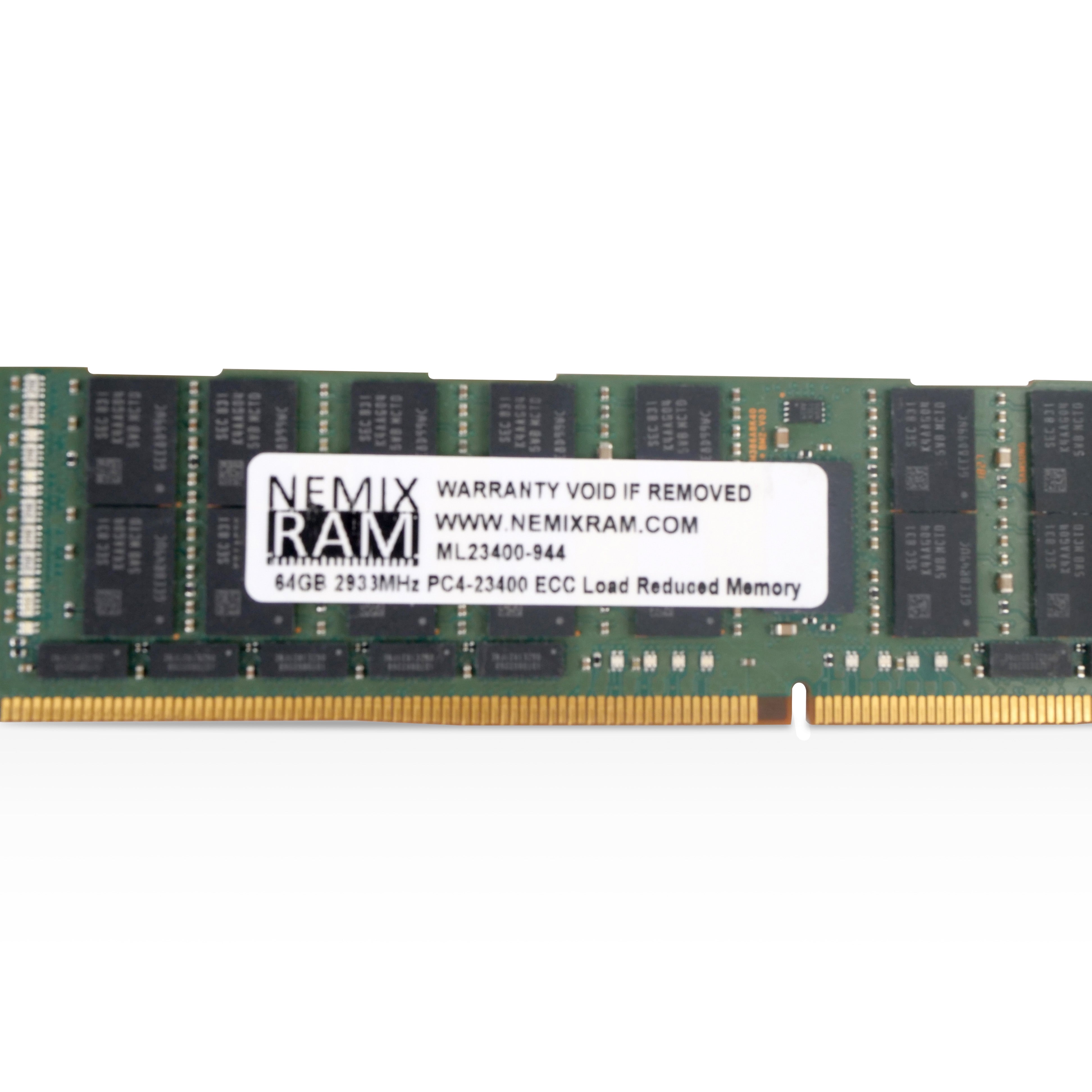 Nemix ML23400-944 64GB DDR4 2933MHz LRDIMM ECC Server RAM (PC4-23400) Refurbished