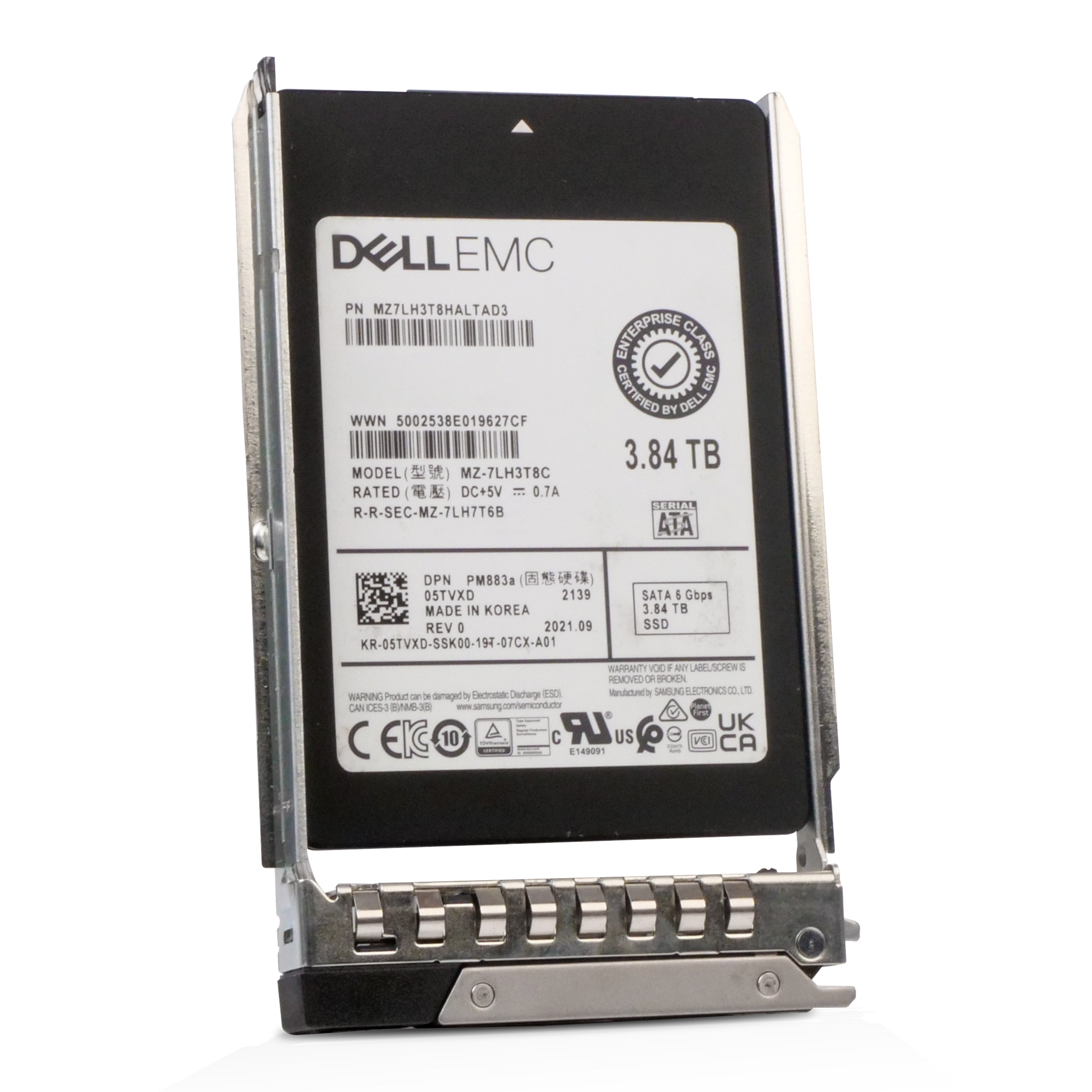 Dell G14 64D9V 3.84TB 1 DWPD SATA 6Gb/s 3D TLC 2.5in Refurbished SSD