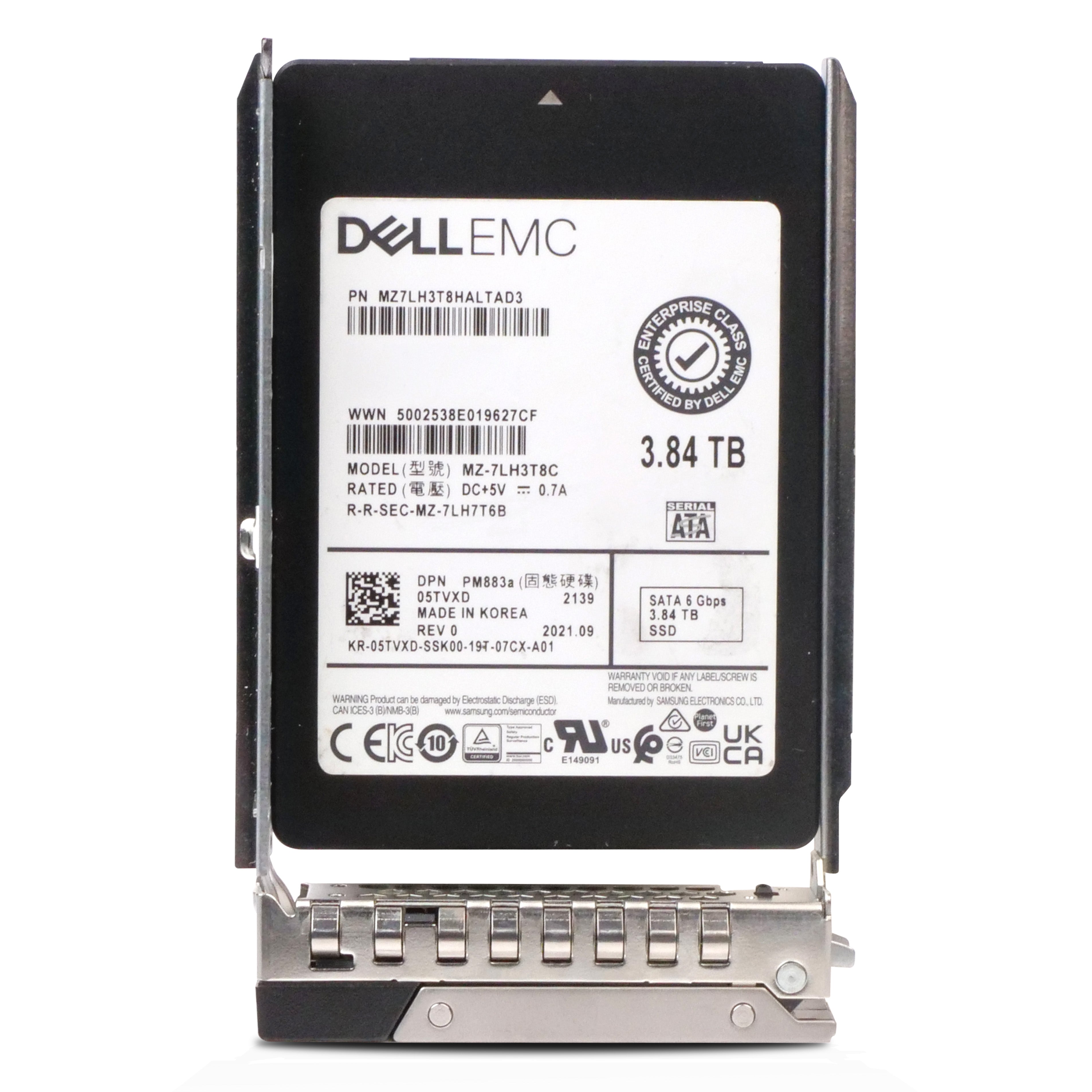 Dell G14 7HPM7 3.84TB 1 DWPD SATA 6Gb/s 3D TLC 2.5in Refurbished SSD