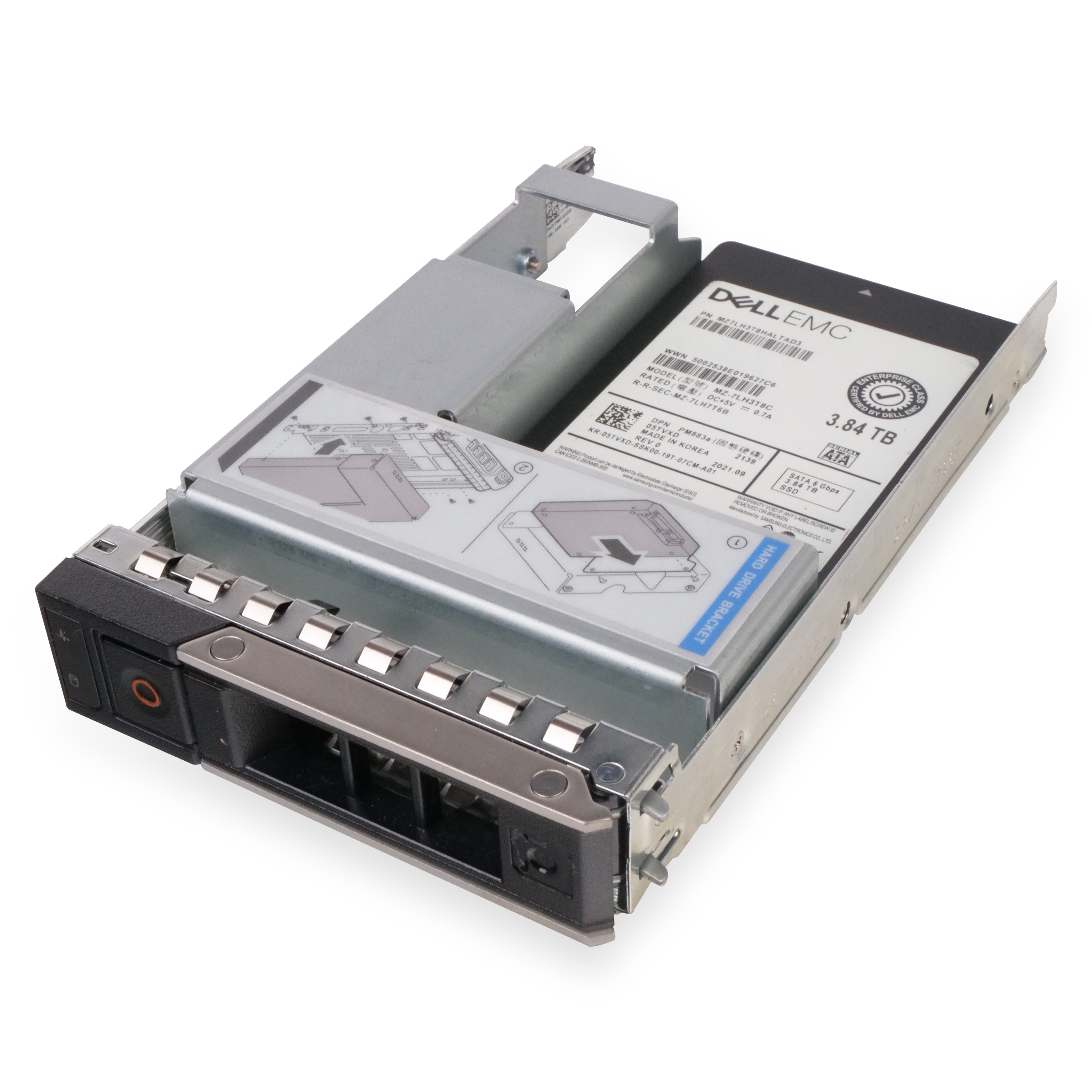 Dell G14 05TVXD 3.84TB 1 DWPD SATA 6Gb/s 3D TLC Hybrid 3.5in Refurbished SSD