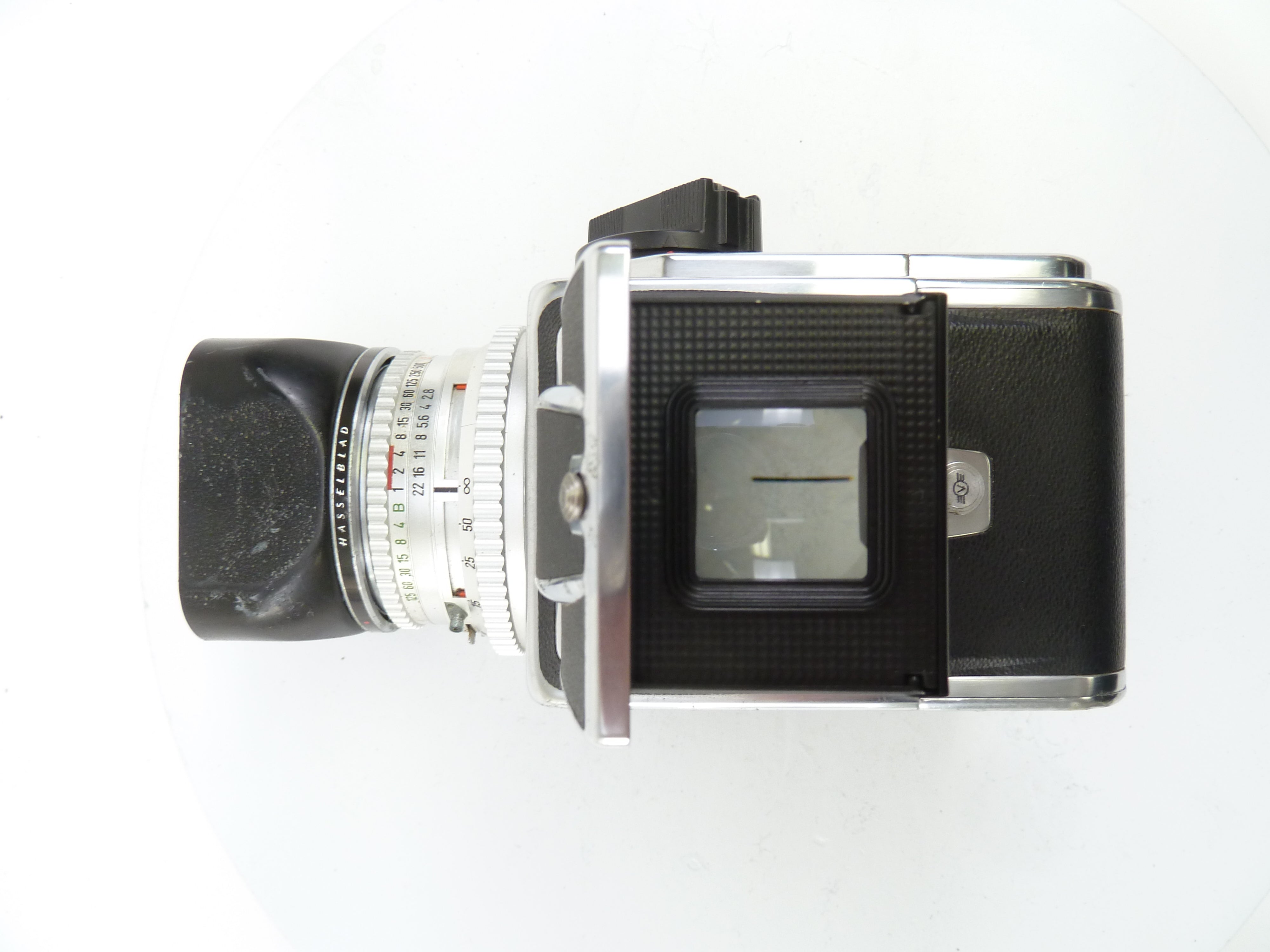 Hasselblad 500C Camera Outfit with 80MM F2.8, 120 Film Back, and WLF