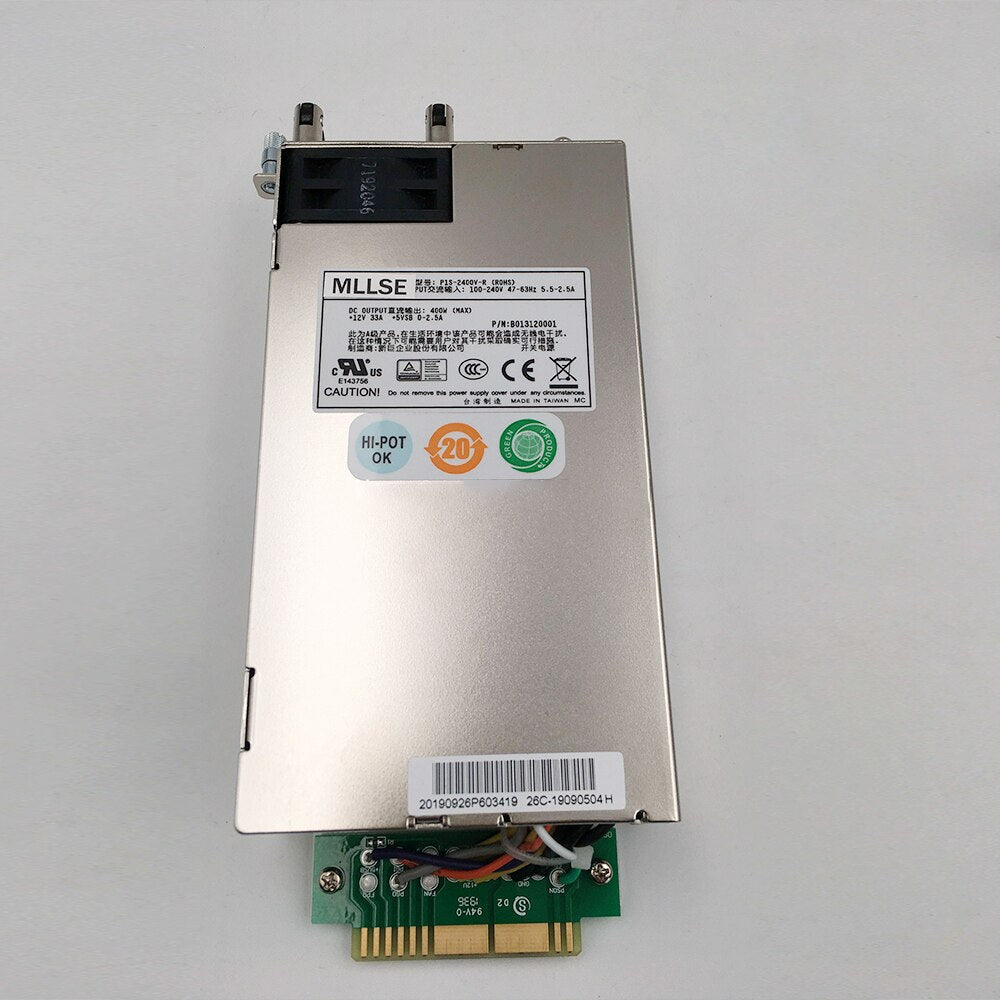 P1S-2400V-R Zippy Firewall Power Module High-efficiency Power Supply 400W MAX Full Tested Working