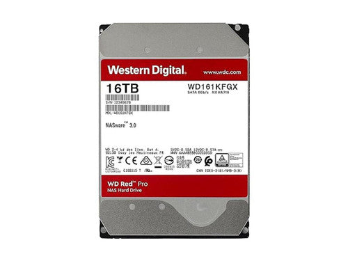 Western Digital 16TB WD Red Pro NAS Internal Hard Drive HDD - 7200 RPM, SATA 6 Gb/s, CMR, 256 MB Cache, 3.5" - WD161KFGX