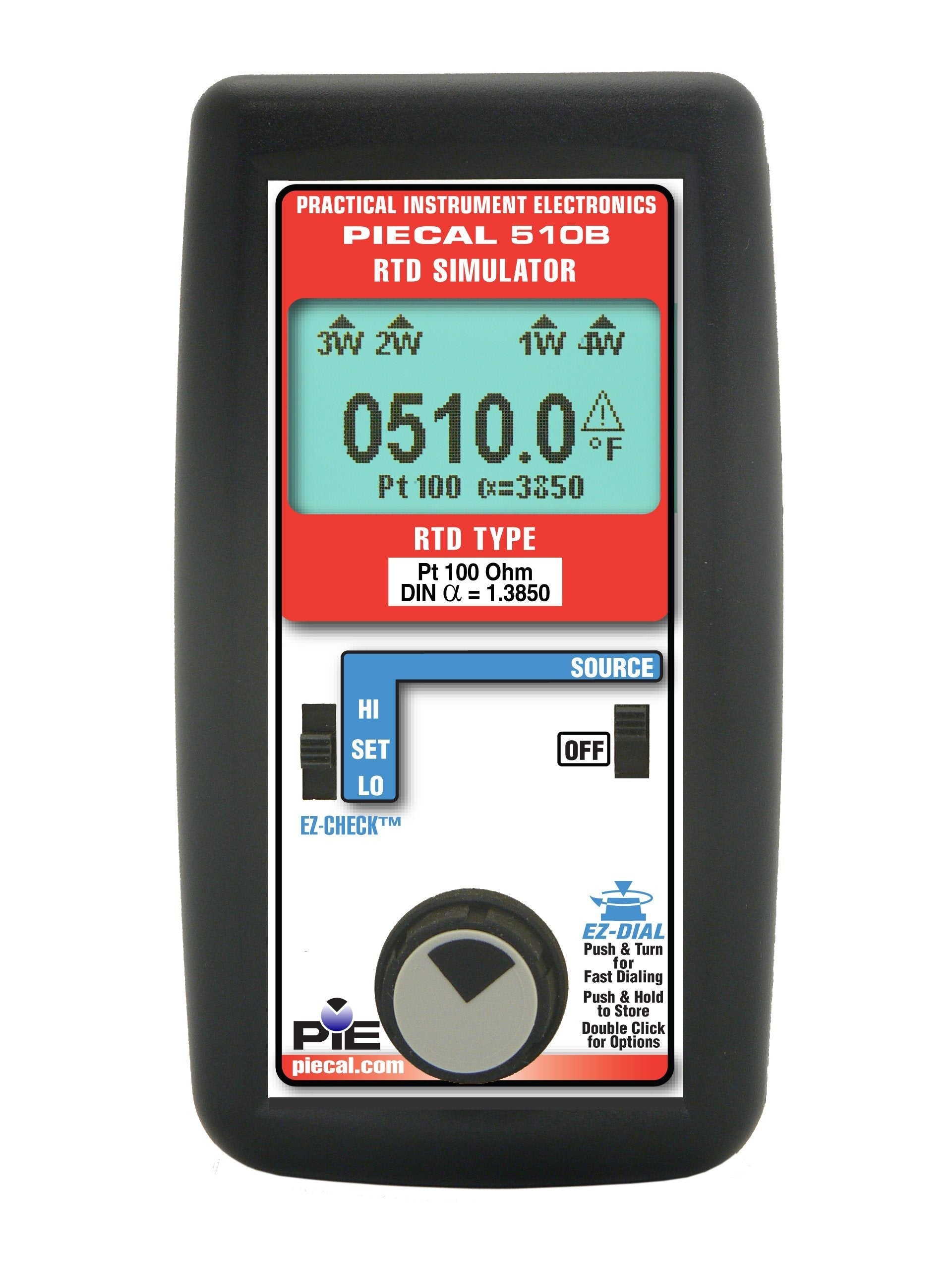 510B RTD (PT100 Simulator/Source Plus Ohms