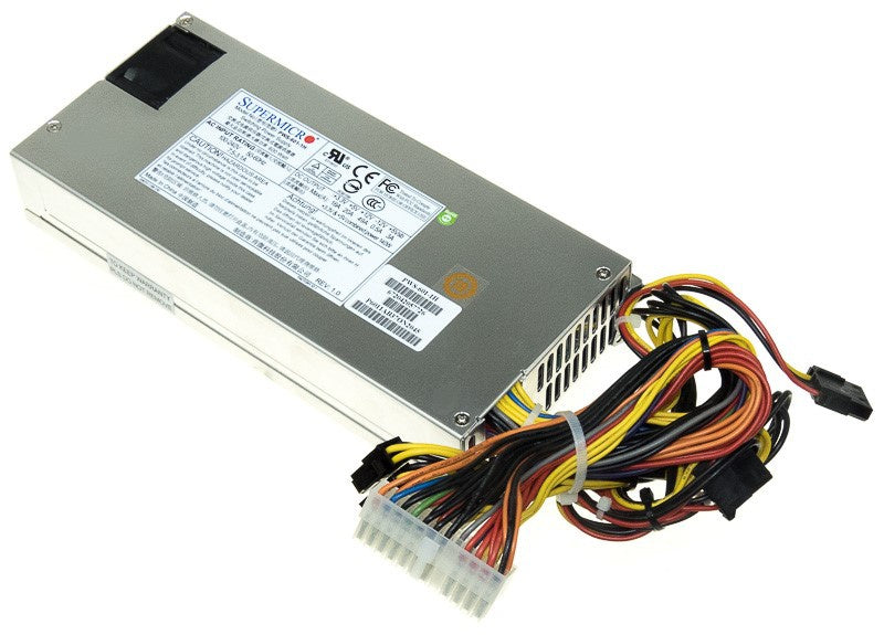 Supermicro 600W Model: PWS-601-1H 24Pins x 1 / 8Pins x1 / 4Pins x 2) 80+ Gold Power Supply - PWS-601-1H