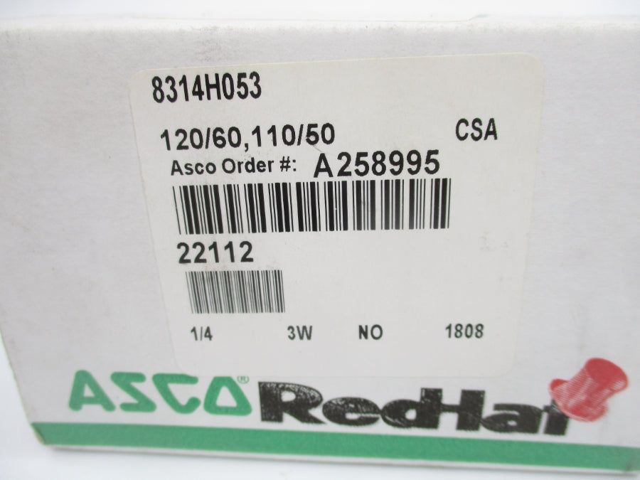 ASCO 8314H053 110/120V 175PSI 1/4" NSMP