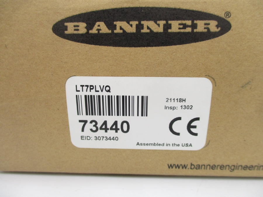 BANNER ENGINEERING LT7PLVQ 73440 18-30VDC NSMP