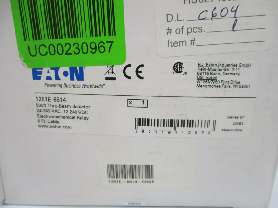 EATON 1251E-6514 SER. B1 24-240VAC NSMP