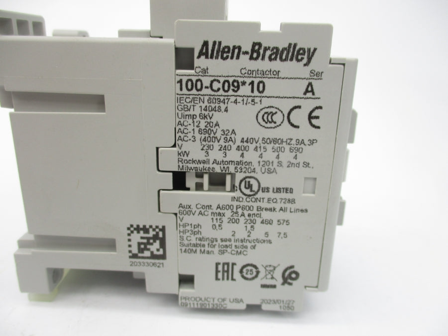 ALLEN BRADLEY 100-C09D10 SER. A 110/120V (WH) NSMP