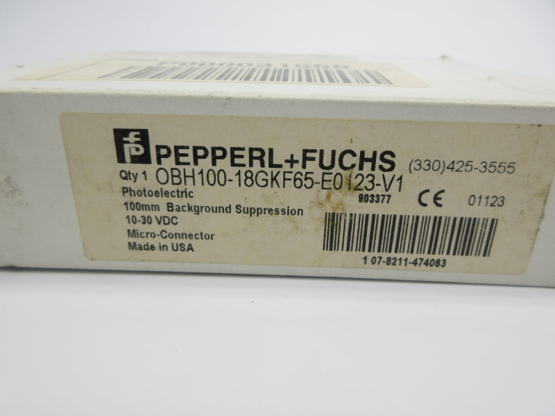 PEPPERL+FUCHS OBH100-18GKF65-E0123-V1 10-30VDC NSMP