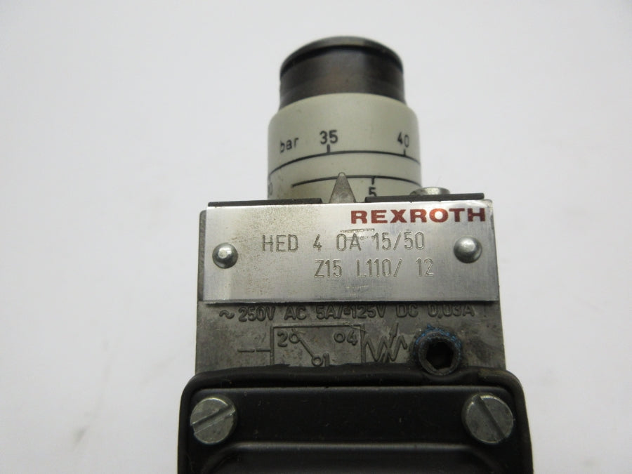 REXROTH HED4OA15/50Z15L110/12 250VAC 5A NSNP