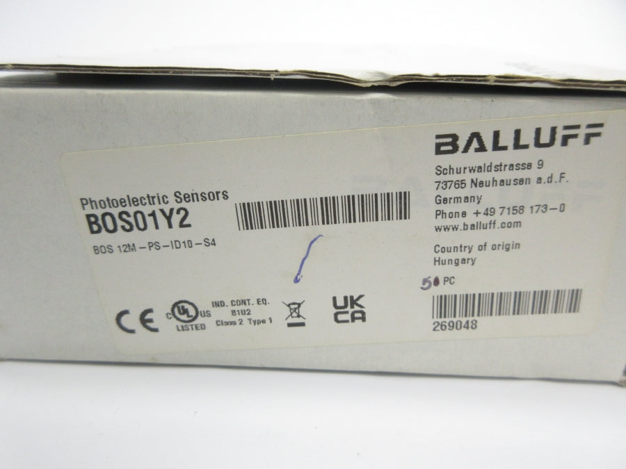 BALLUFF BOS12M-PS-ID10-S4 BOS01Y2 10-30VDC (PKG OF 5) NSMP