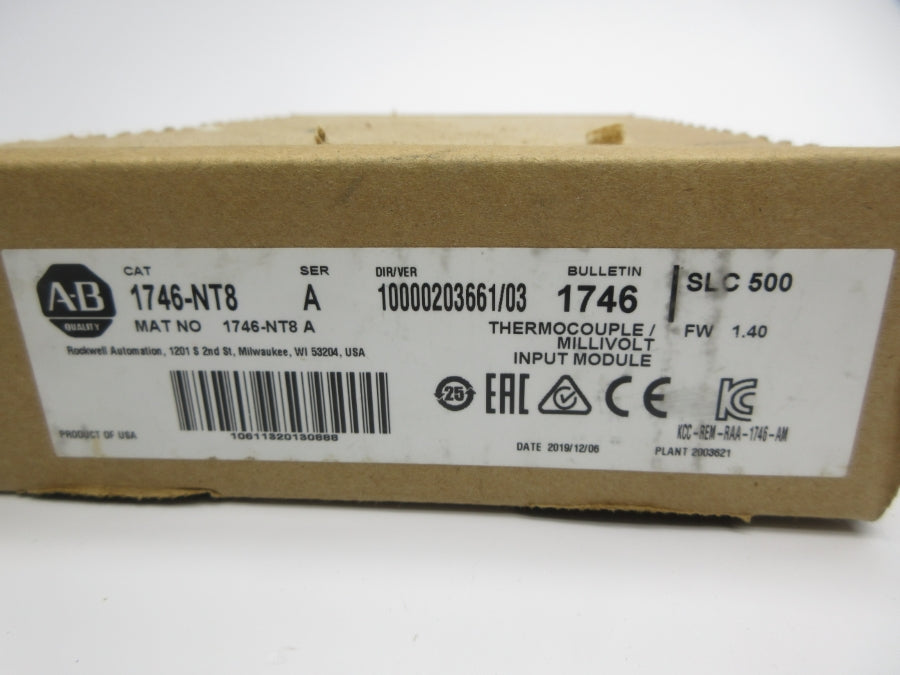 ALLEN BRADLEY 1746-NT8 SER. A F/W 1.40 NSMP