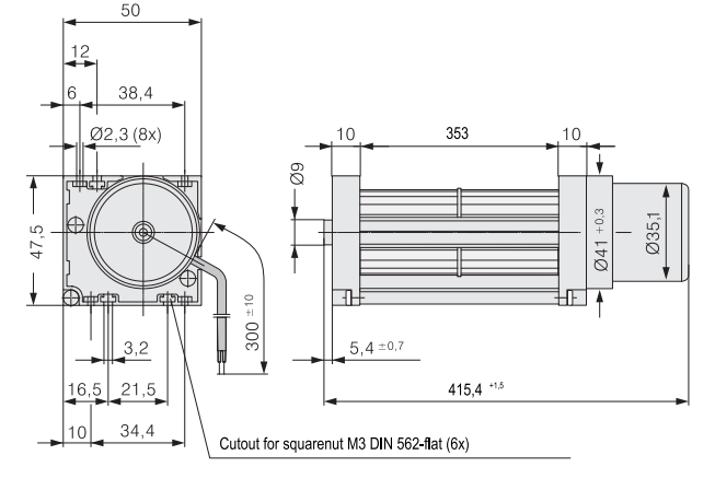 QG030-353/12 ebm papst Blower fan 9.6W
