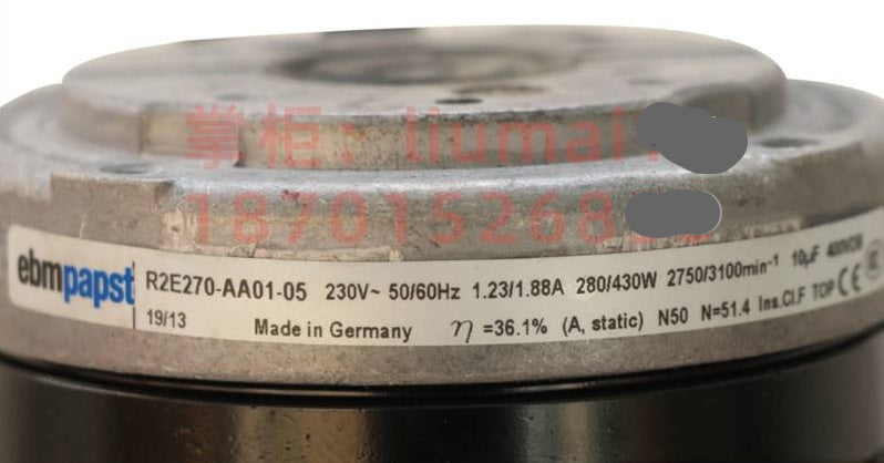 ebmpapst R2E270-AA01-05 Centrifugal Cooling Fan