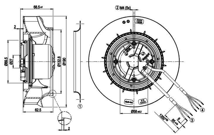R3G190-RC05-10 ebm-papst Blowers