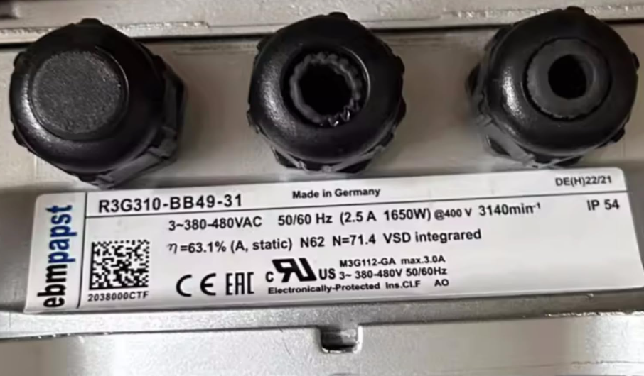 R3G310-BB49-31 ebmpapst 380-480V 2.5A 1650W Fans