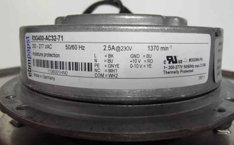 R3G400-AC32-71 ebm papst centrifugal fan