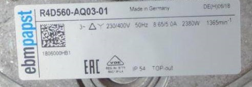 R4D560-AQ03-01 ebm papst centrifugal fan