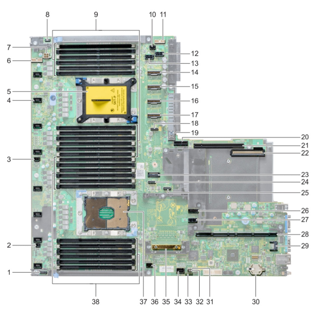 CRT1G — System Board Motherboard | Dell PowerEdge R640