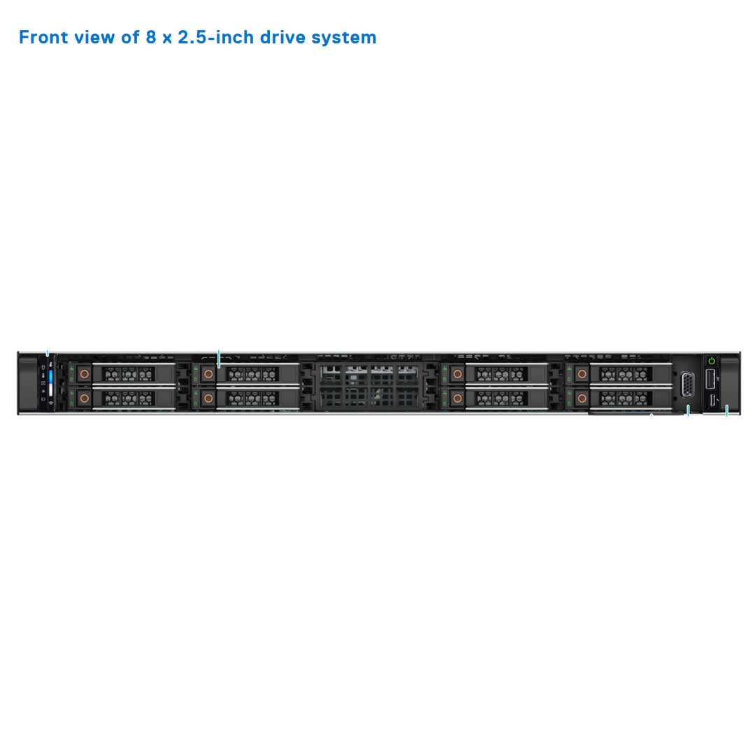 8x 2.5" Rack Chassis | Refurbished Dell PowerEdge R660