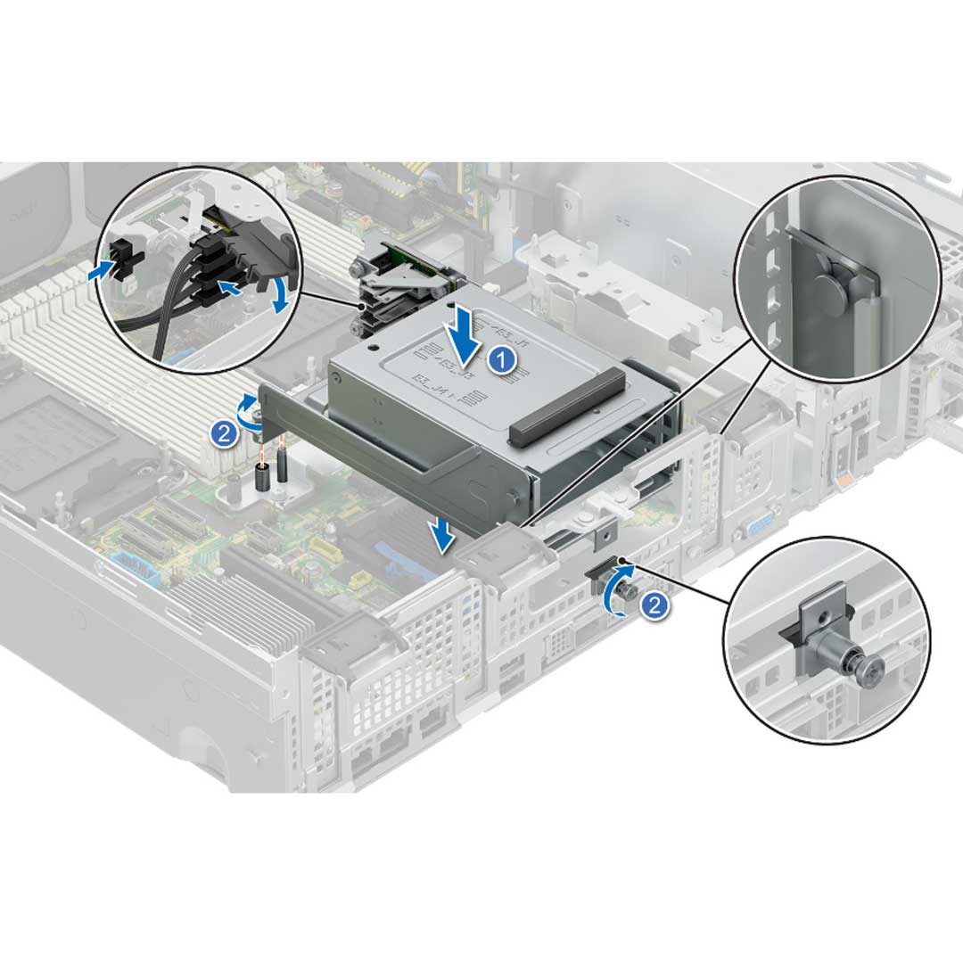 4 EDSFF E3.S Rear Drive Cage | Dell PowerEdge R760XD2