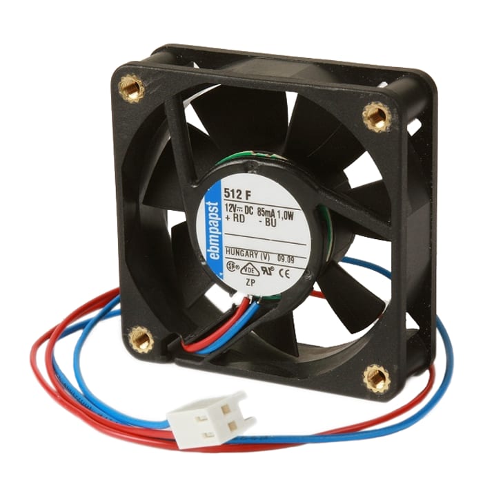 ebm-papst 4400 Series Axial Fan, 24 V dc, DC Operation, 168m³/h, 3.2W, 119 x 119 x 38mm