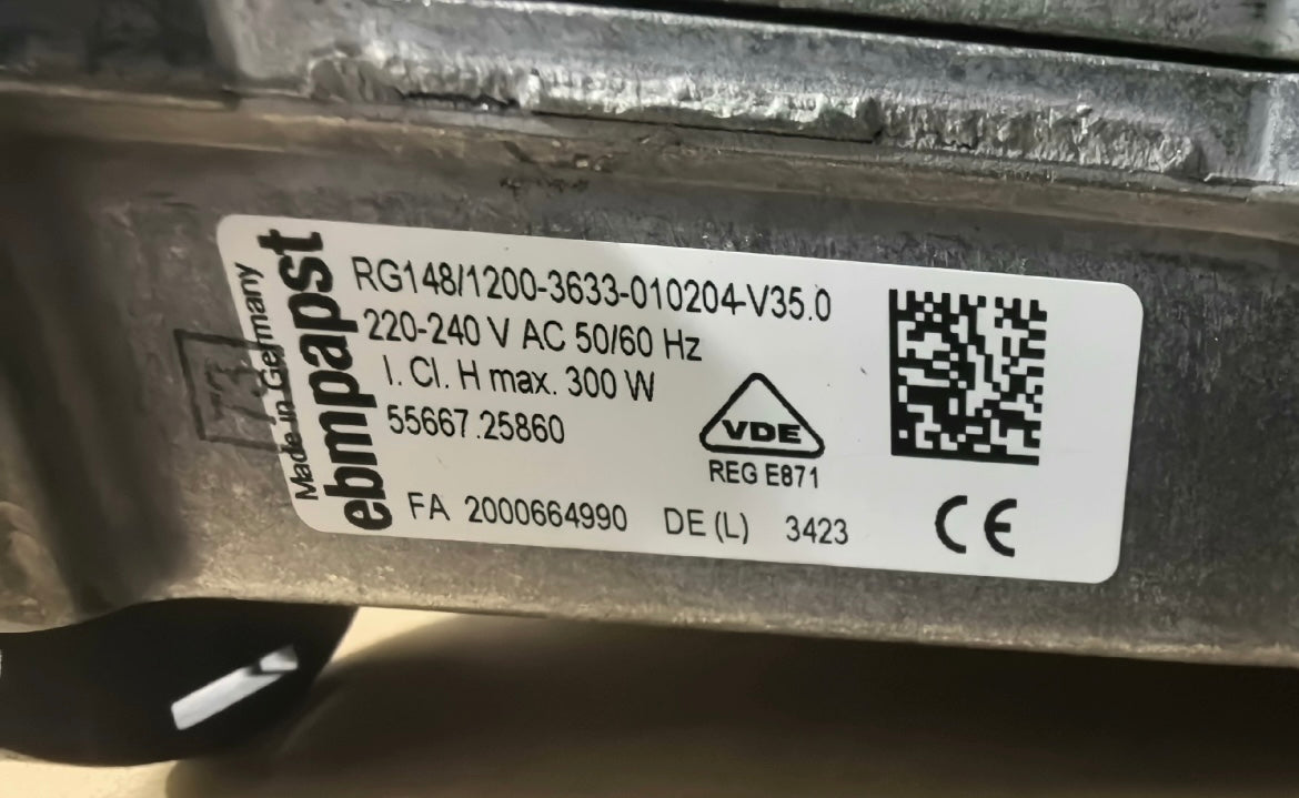 RG148/1200-3633-010204-V35.0 ebmpapst Centrifugal fan 55667.25860