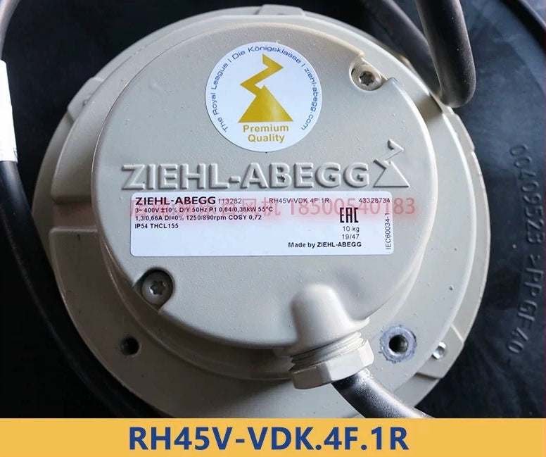 RH45V-VDK.4F.1R ZIEHL-ABEGG centrifugal fan RH Series 450mm 415V 4 Pole