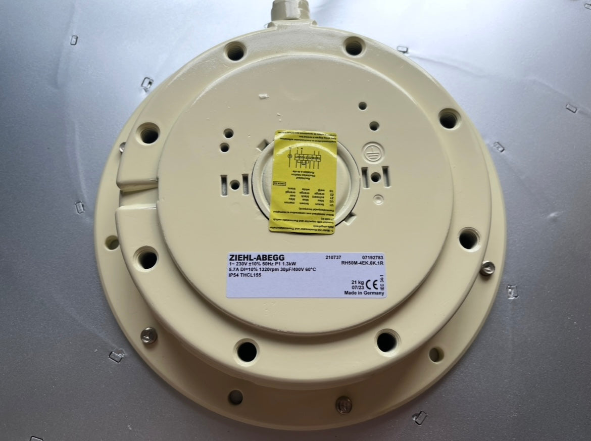 Brand new RH50M-4EK.6K.1R ZIEHL-ABEGG centrifugal fan 1-230V 1300W 5.7A 1320rpm 50/60HZ