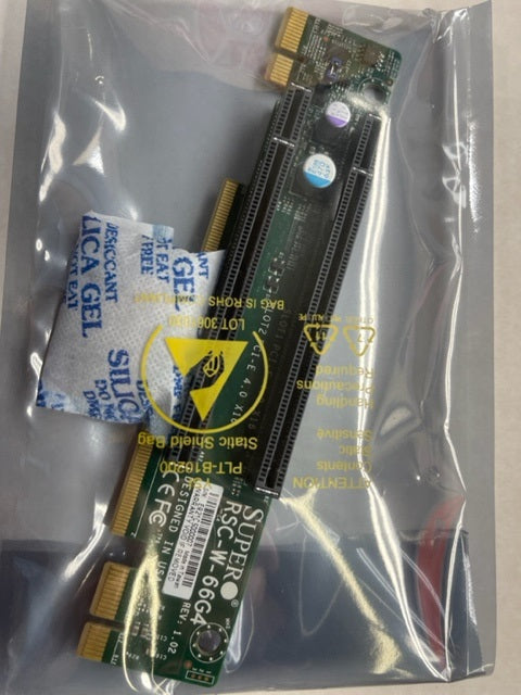 Supermicro RSC-W-66G4 1U LHS WIO Riser card w two PCI-E4.0x16 slots