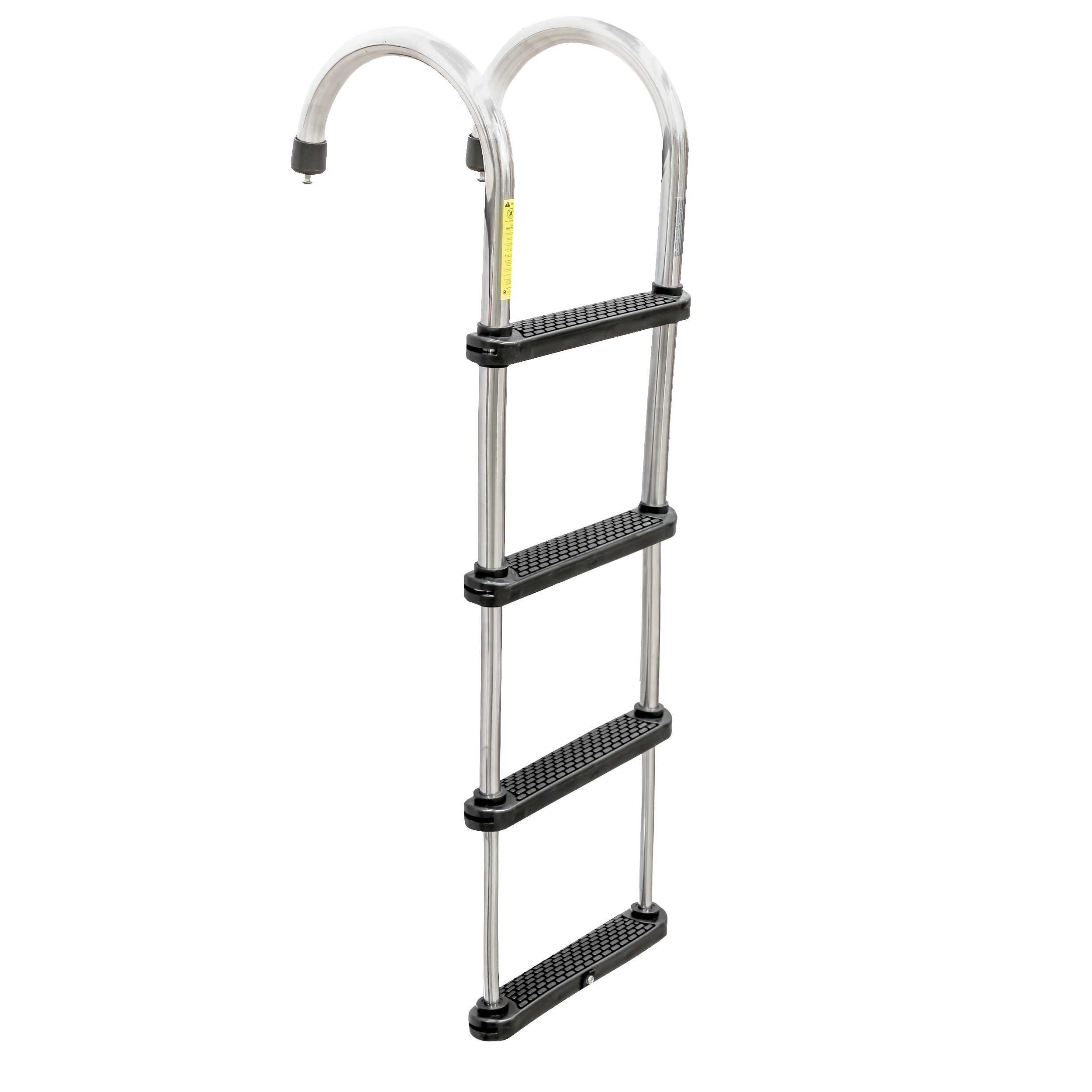 Whitecap S-1862 Stainless Steel Removable Telescoping Pontoon Ladder - 4 Step