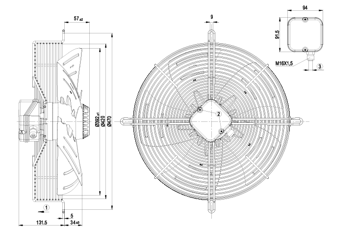S4D400-AP12-37 ebmpapst fan EBM motor / fan motor cold storage fan