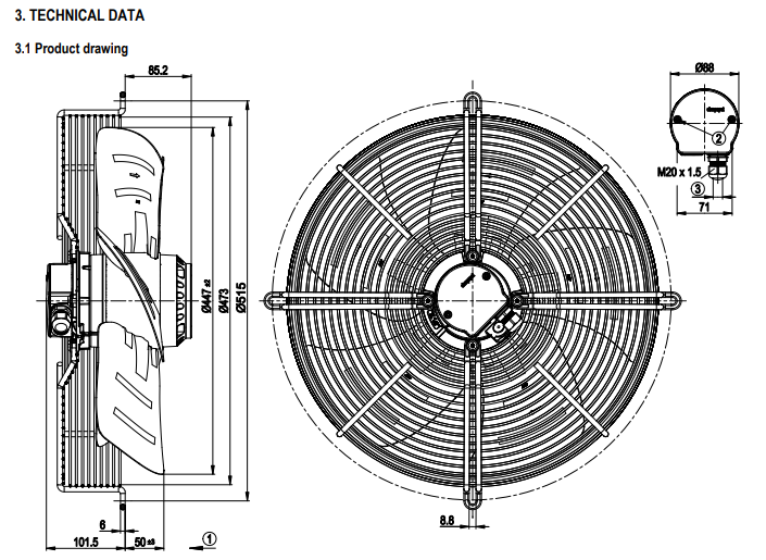 S4D450-GA14-01 EBMpapst Axial Fan