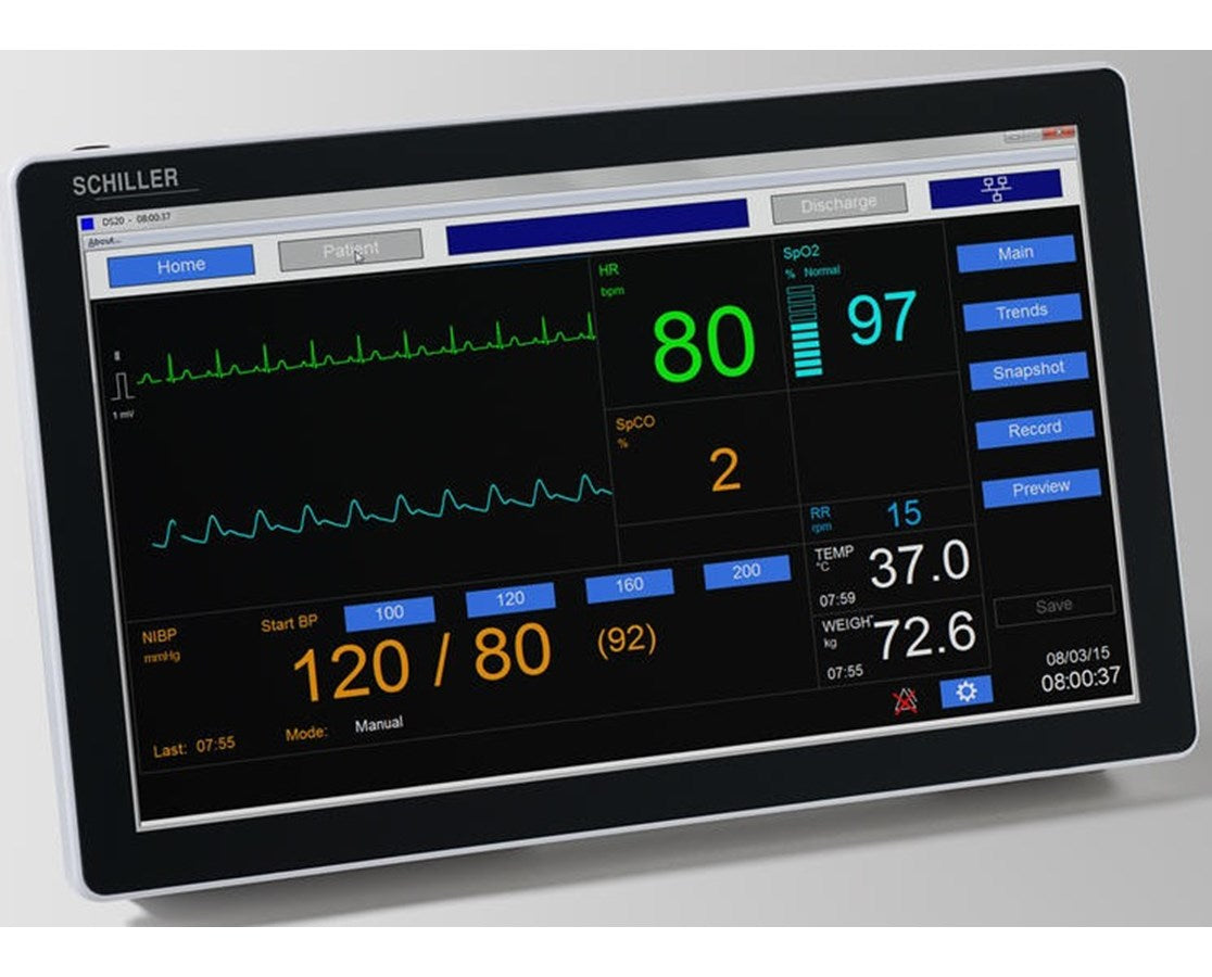 DS20 Diagnostic Station. 12 Lead ECG w/ Temperature Probe & Basic Connectivity Kit