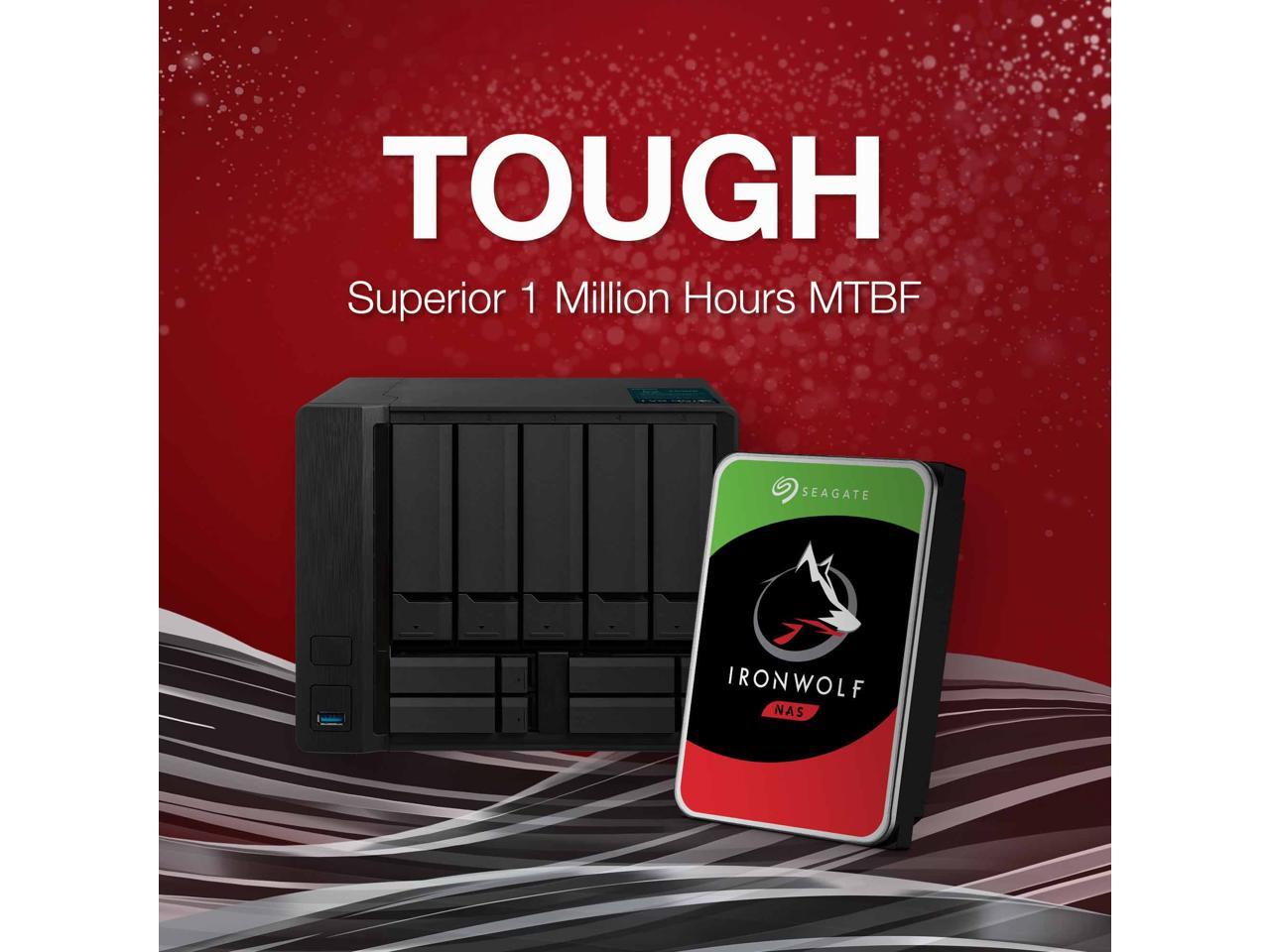 Seagate Ironwolf 14Tb Nas Hard Drive 7200 Rpm 256Mb Cache Sata 6.0Gb/S Cmr 3.5" Internal Hdd For Raid Network Attached Storage St14000Vn0008