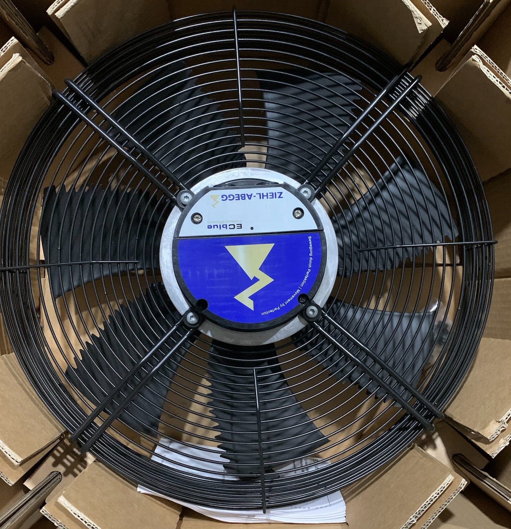 FN045-6lK.BD.V7P2 ZIEHL-ABEGG Axial Fan 200-277V 0.39kW 1.95/1.40A 1470rpm