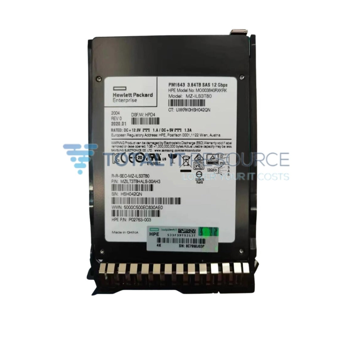 P06588-B21 HPE 3.84TB SAS 12G Read Intensive SFF (2.5in SC SSD