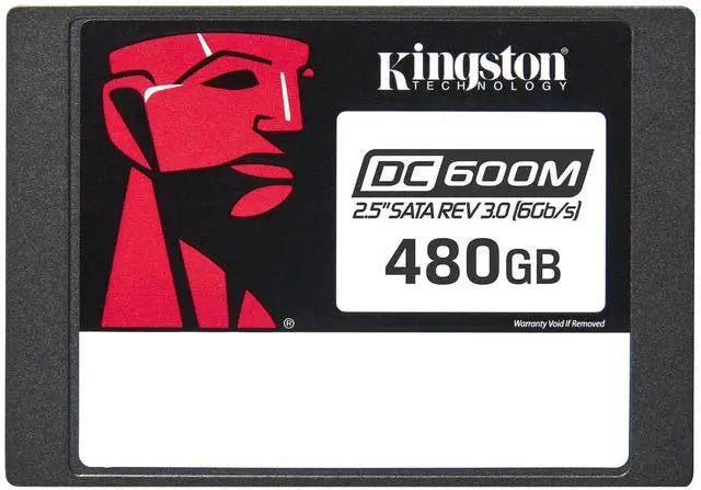 Kingston SEDC600M/480G DC600M 480 GB Solid State Drive - 2.5" Internal - SATA (SATA/600 - Mixed Use - Server Device Supported - 1 DWPD - 876 TB TBW - 560 MB/s Maximum Read Transfer Rate - 256-bit AES