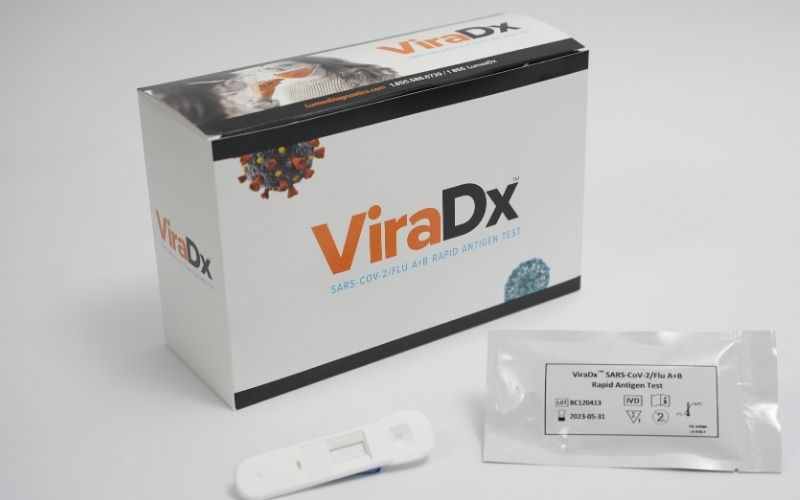 Lumos Diagnostics ViraDx™ POC SARS-CoV-2/Flu A+B Rapid Antigen Test