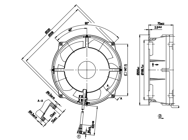 W1G180-AB47-01 EBMpapst Axial Fan