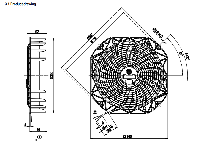Ebm-papst W1G300-BB23-01 FAN 115V 1300rpm