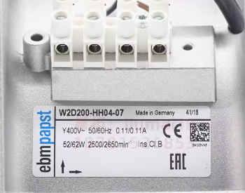 W2D200-HH04-07 EBMpapst 400VAC