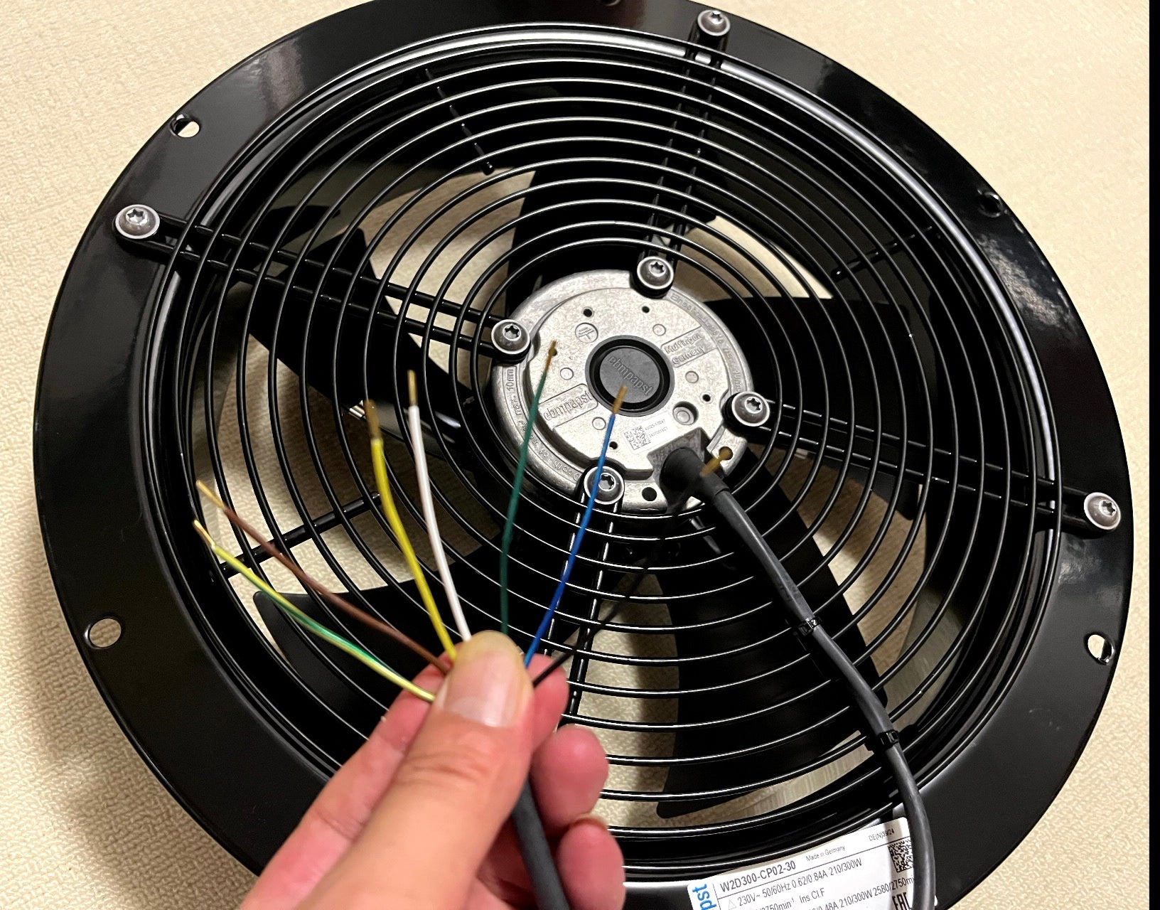 W2D300-CP02-30 ebmpapst Axial fan 3~230/400V Dual Voltage Industrial Cooling Solution