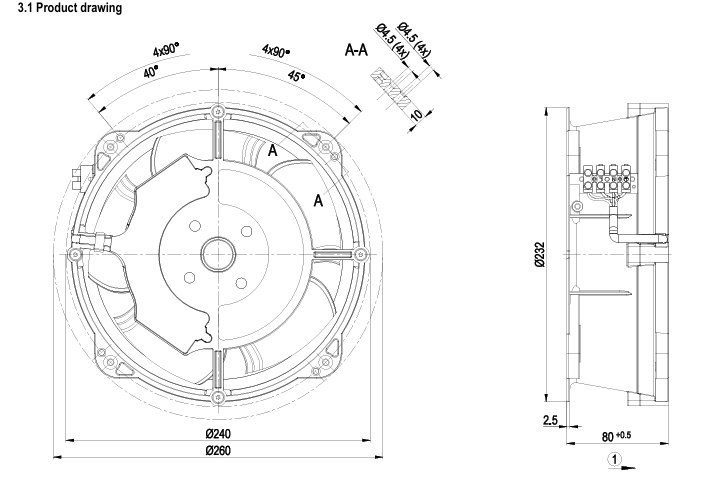 W2E208-BA20-51 Ebm-Papst AC AXIAL FAN