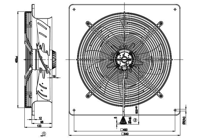 Ebmpapst W4D400-DP12-40 FAN