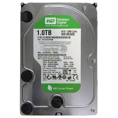 Western Digital 1TB 7200rpm 32MB Cache SATA II Desktop Storage Green Power - WD10EADS